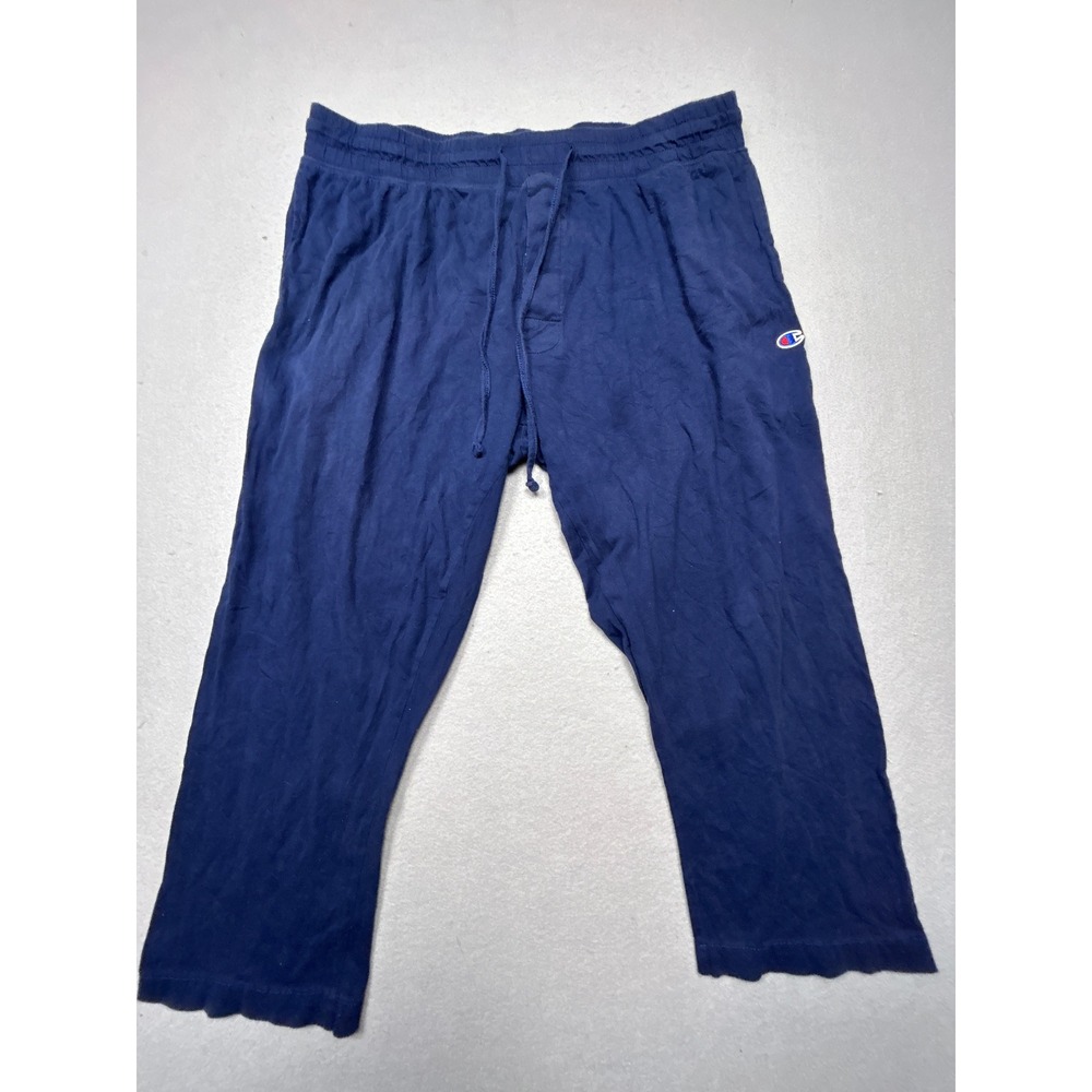 Champion Pajama Pants 100% Cotton Navy Blue XL Mens